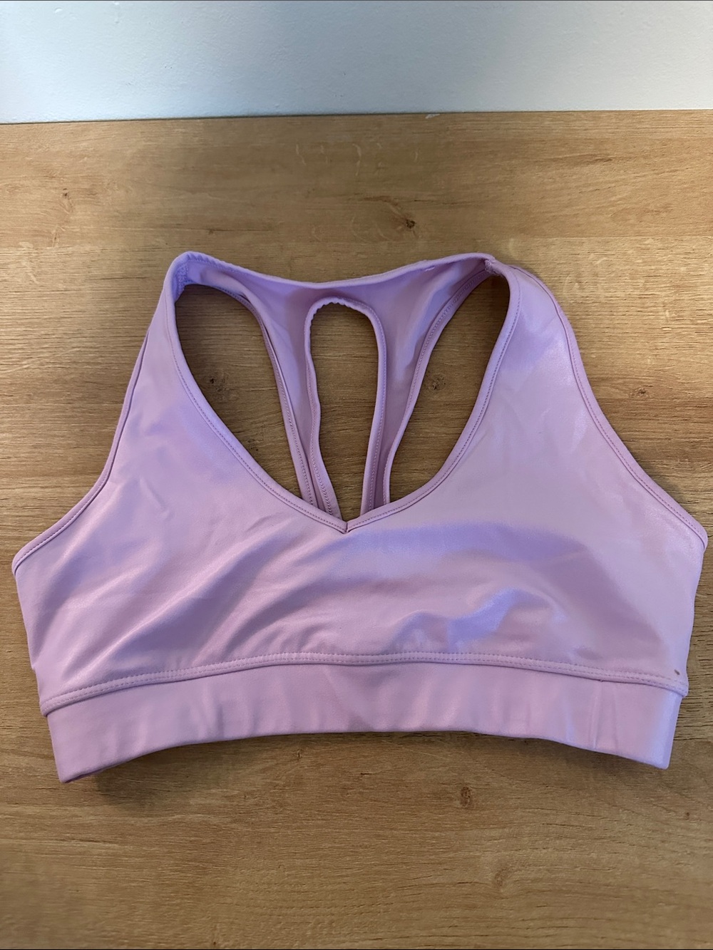 EUC Carbon38 Lilac Purple Sports Bra Shimmer